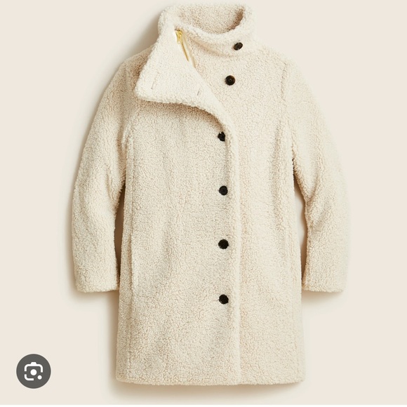 J.Crew Villa Sherpa Teddy Coat - Picture 3 of 8
